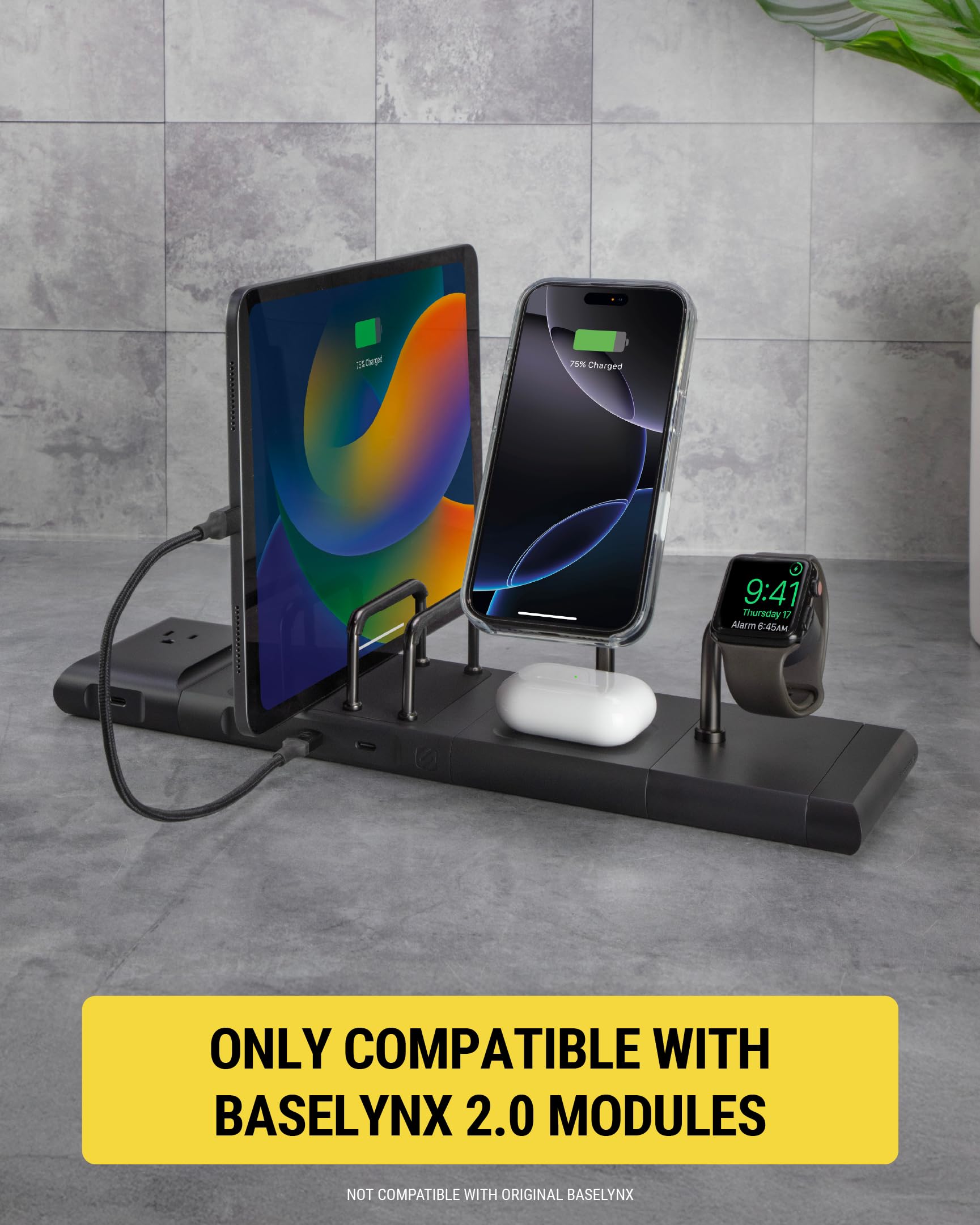 Scosche BL2AW BaseLynx 2.0, Magnetic wireless Charging Stand for Apple Watch, Fast Smart Watch Charger Docking Station Compatible with Apple Watch 2, 3, 4, 5, 6, 7, 8, 9, 10, SE, Ultra, Ultra 2, Black - Image 6