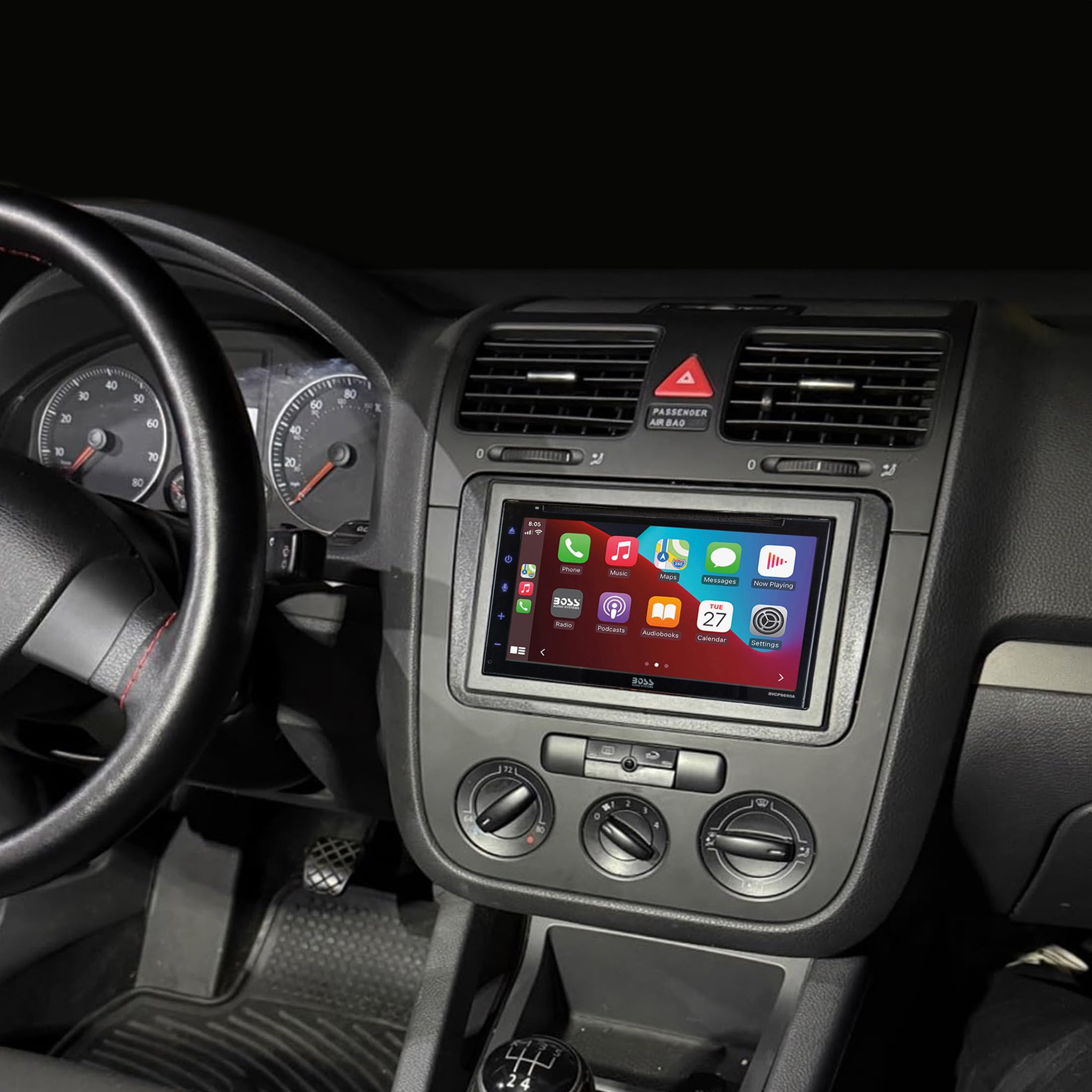 Scosche ICVW6BN Double DIN Radio Install Dash Kit Compatible with Select 2006-15 Non-Factory Amplified Volkswagen Vehicles - Complete Car Stereo Installation Kit - See Vehicle Fit Guide in Images - Image 9