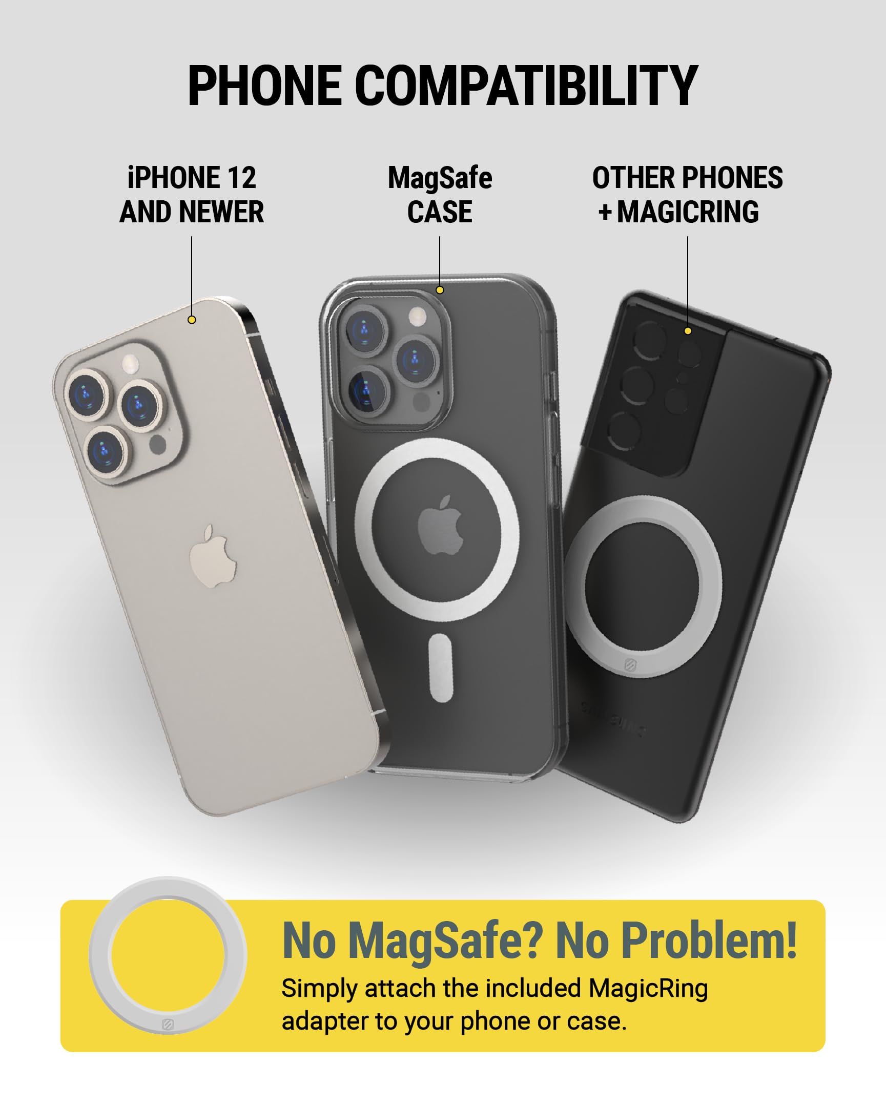 Scosche MagicMount Base MS Foldable Fast Wireless Charging Station for Desk, Phone Charger for MagSafe iPhone 16/15/14/13/12/AirPods Pro with Apple Watch Charger Stand - Image 9