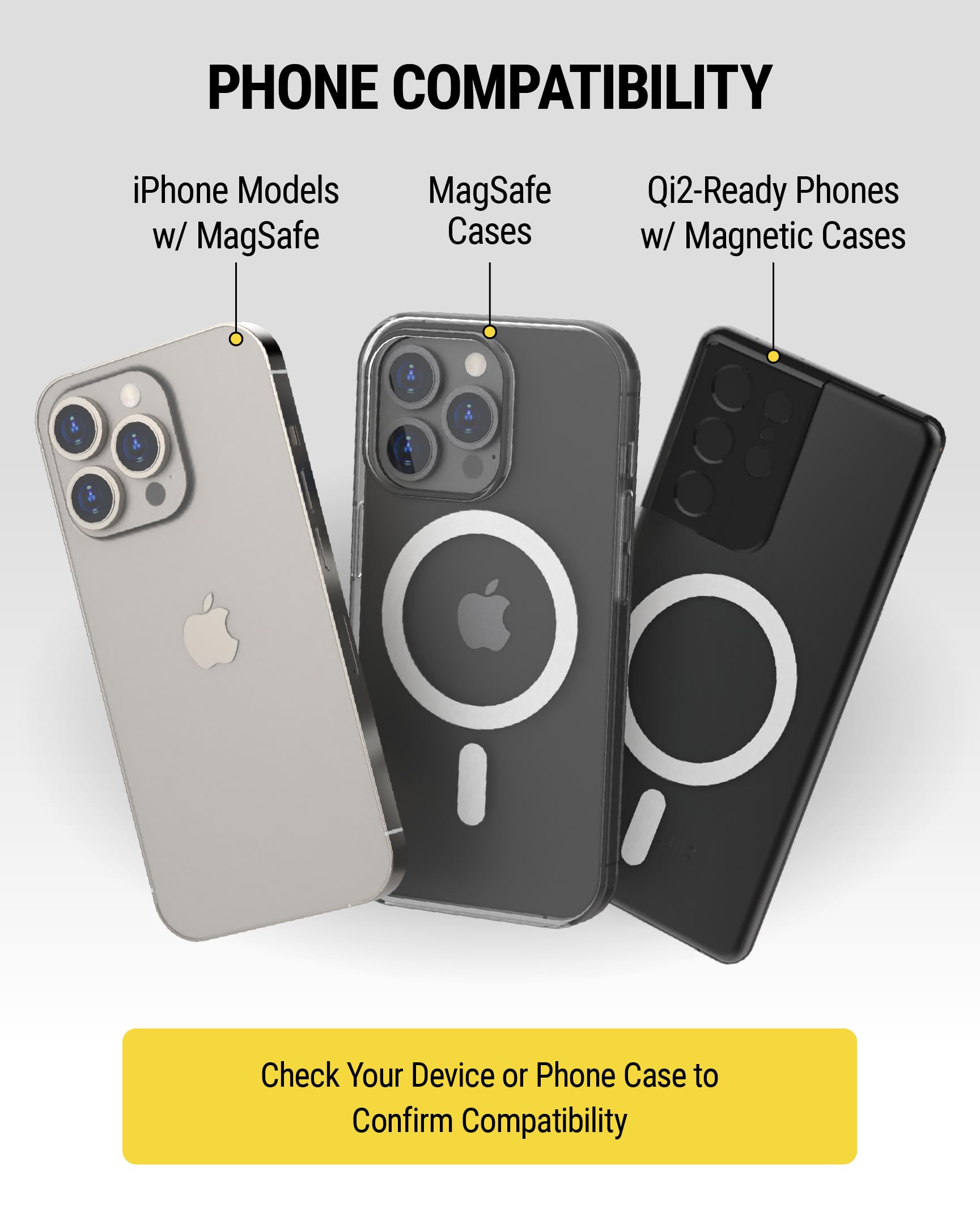 Scosche BaseLynx 2.0 Multi Charging Station with Qi2 15W Magnetic Wireless Charger Stand, 5W Charging pad for AirPods, 3-Port 60W USB-C Fast Charger Compatible with Apple iPhone, MagSafe, Samsung - Image 9