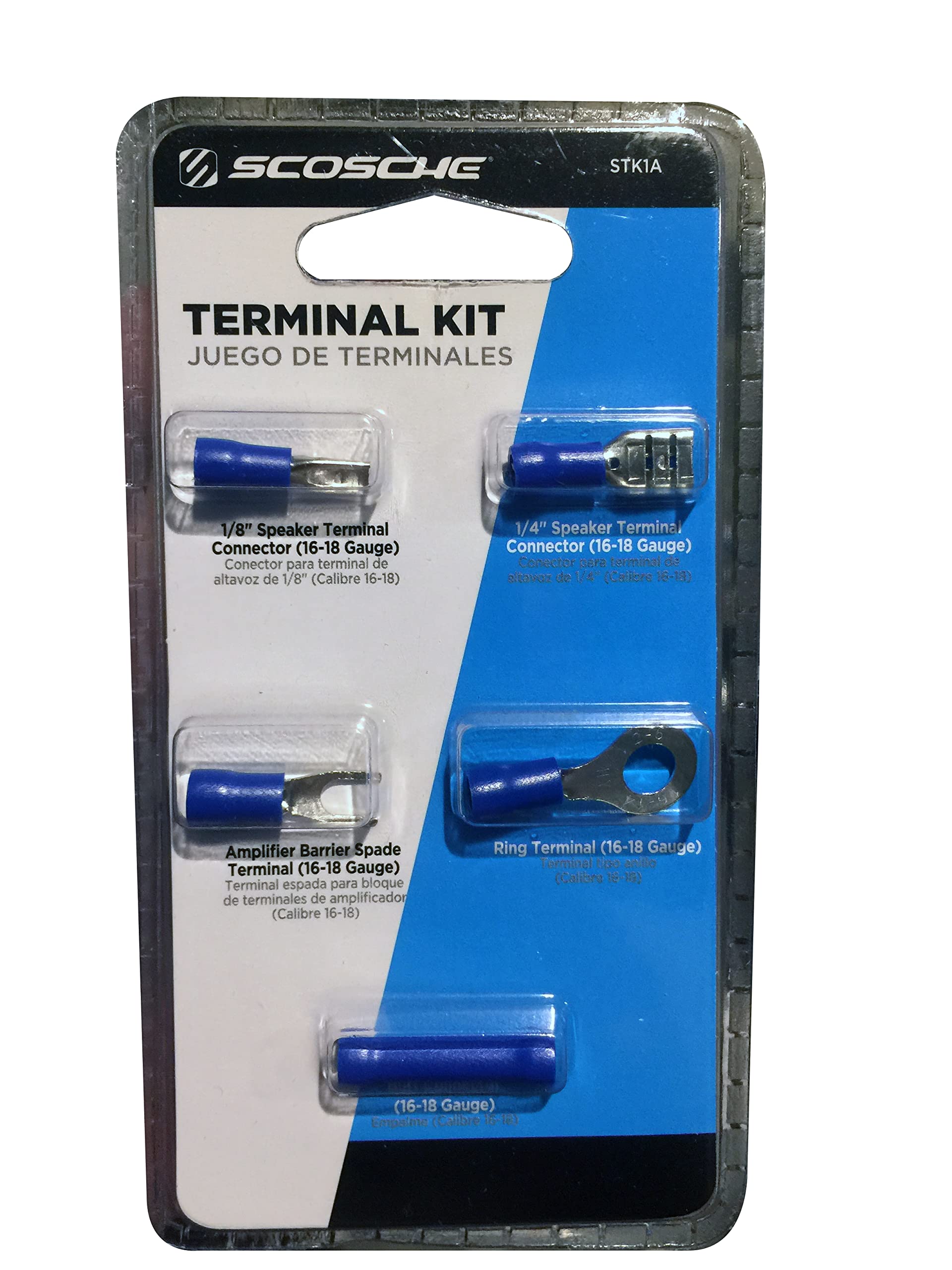 Scosche STK1A 16-Gauge or 18-Gauge Spade Terminal Kit - Image 3