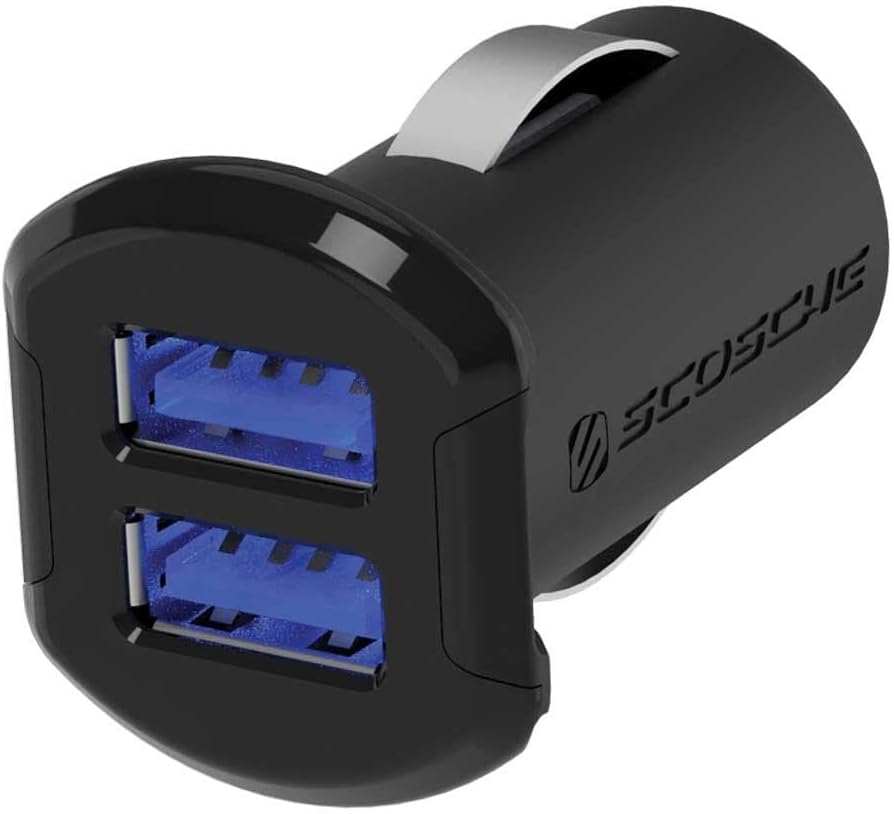 Scosche USBC242M ReVolt Universal Cigarette Lighter Multi Device Compact Dual Port USB Car Charger, Fast Charge Two Devices Simultaneously, Black - Image 4